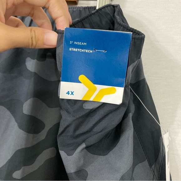 New Old Navy Black Camo Stretchtech Dry Quick Active Shorts 4X - Picture 6 of 12